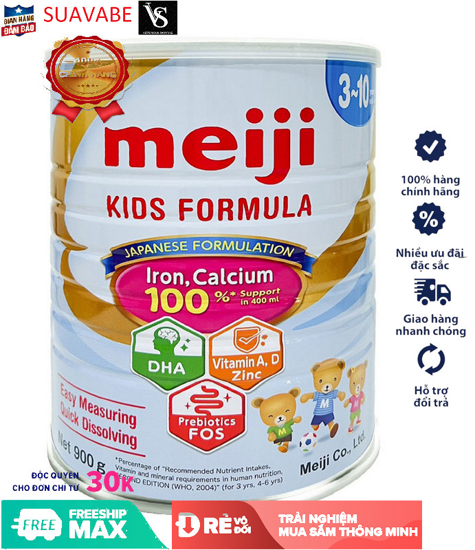 Sữa Meiji Kids Formula 900g cho trẻ 3-10 tuổi nhập khẩu