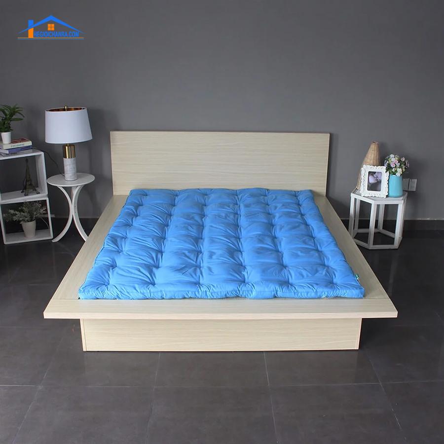 Tấm Lót Đệm, Tấm Làm Mềm Đệm, Topper Deluxe Xanh Dương Edena