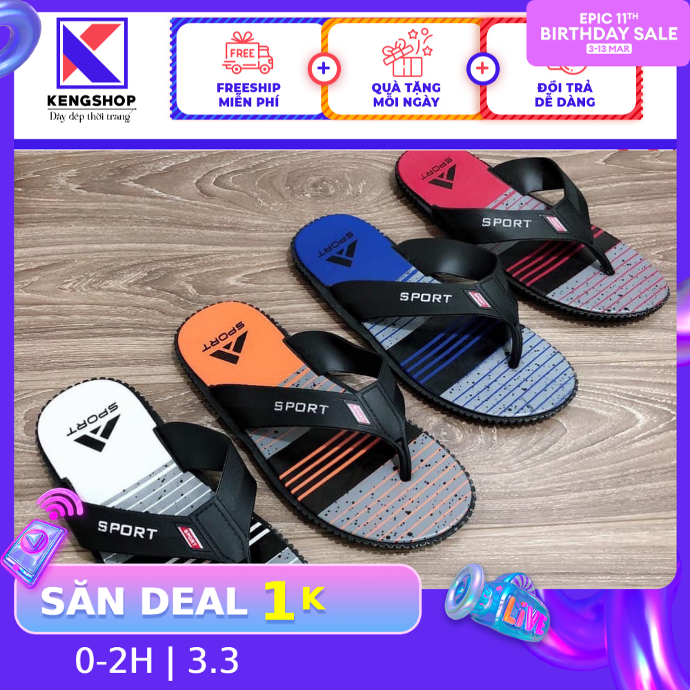 [HCM]Dép Thái Sport Nam Thời Trang Được Làm từ Chất Liệu Cao Cấp Chắc Chắn Dẻo Dai Chống Trơn Trượt Phong Cách Thời Trang