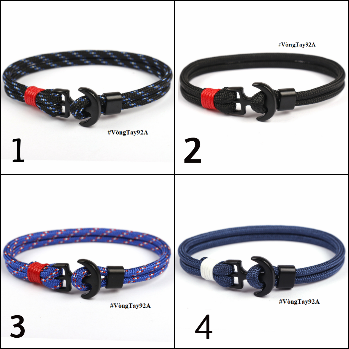 Vòng Đeo Tay Mỏ Neo Kim Loại Unisex Nam Nữ [GIÁ RẺ]