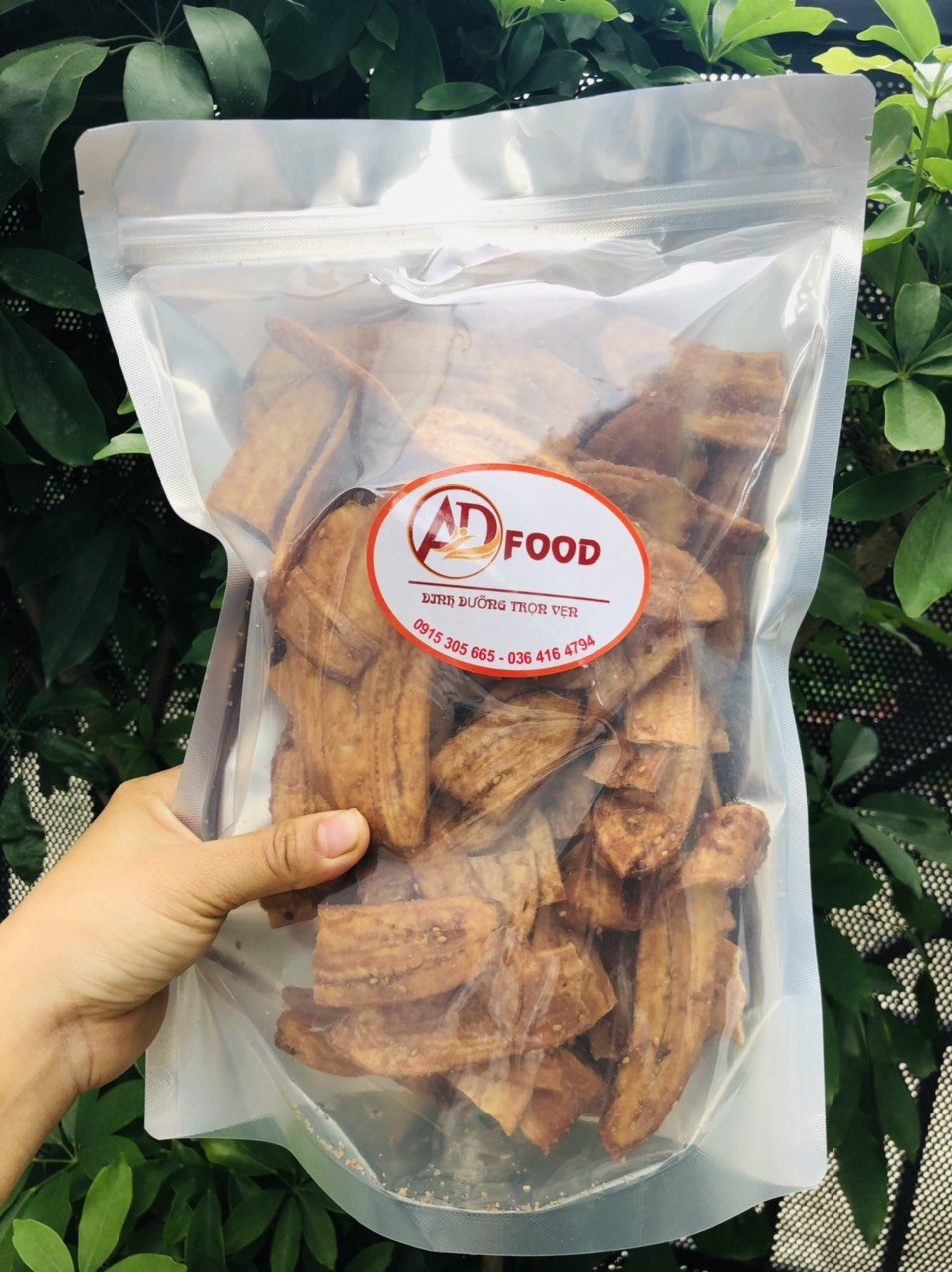 500g chuối sấy mè gừng giòn tan_Monhi_Food