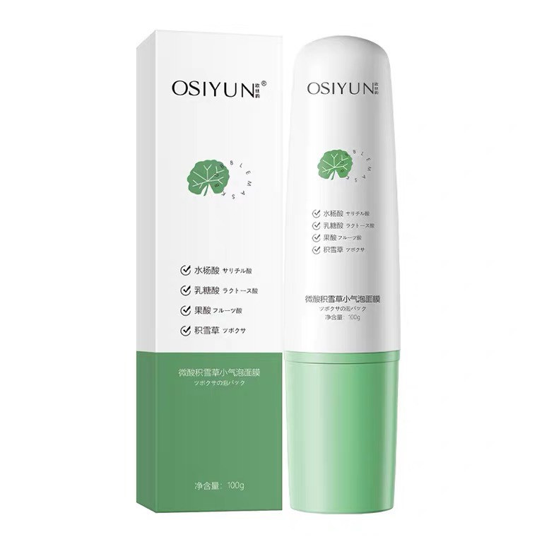 [YÊU THÍCH]  Mặt Nạ Sủi Bọt Rau Má - Thải Độc GINBI Dạng Gel Tuýp 100g Chiết Xuất Rau Má – Làm Sạch Sâu Da Mặt, Se Khít Lỗ Chân Lông, Dưỡng Ẩm, Sáng Da- Laura's Cosmetics