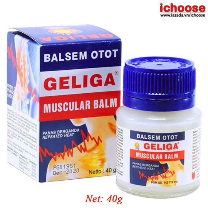 Dầu cù là lửa geliga muscular balm indonesia 40gr