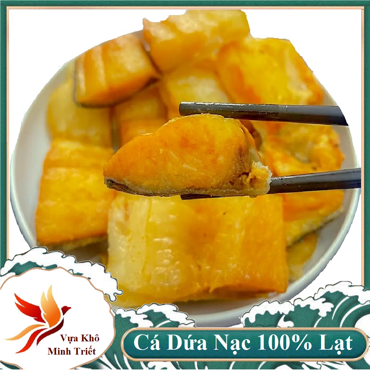 Khô nạc cá dứa cắt khúc – dứa file - đặc biệt không mặn vị lạt-vựa khô minh triết