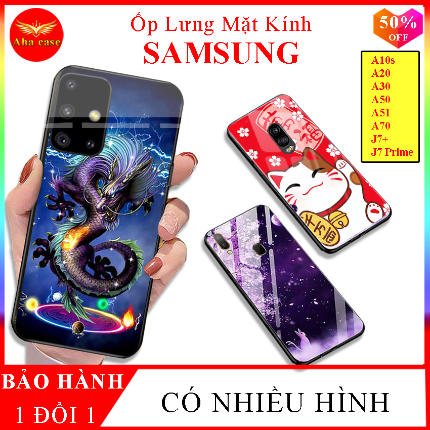 Ốp lưng SAMSUNG A10s, A20, A30, A50, A51, A70, J7+, J7 Prime, Ốp kính 3D thế hệ MỚI mặt lưng kính KÍNH IN HÌNH chống trầy xước, đẹp, ốp samsung sắc nét siêu sang, Nâng tầm đẳng cấp