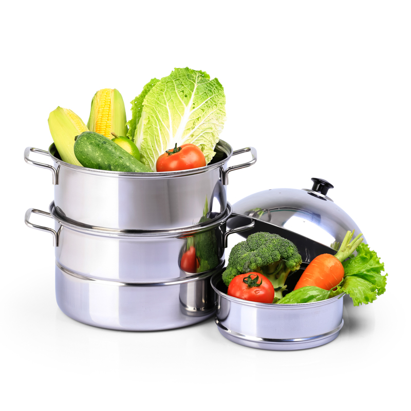 Bộ xửng hấp inox cao cấp nắp inox, dùng được mọi loại bếp /size : 20cm, 24 cm, 28 cm,32cm,36cm