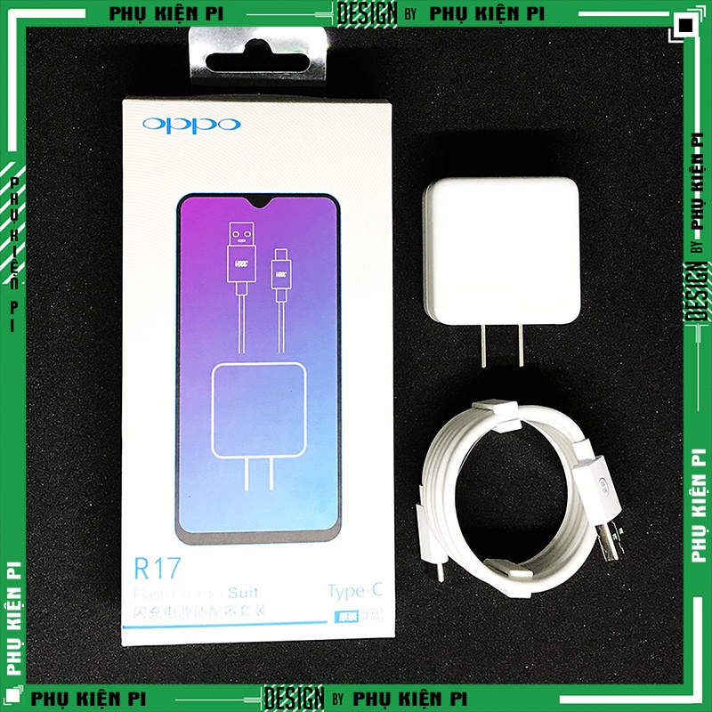 Giá sốc bộ sạc nhanh type c oppo vooc r17 oppo vooc 4a hộp mới zin củ / cáp bảo hành 12t