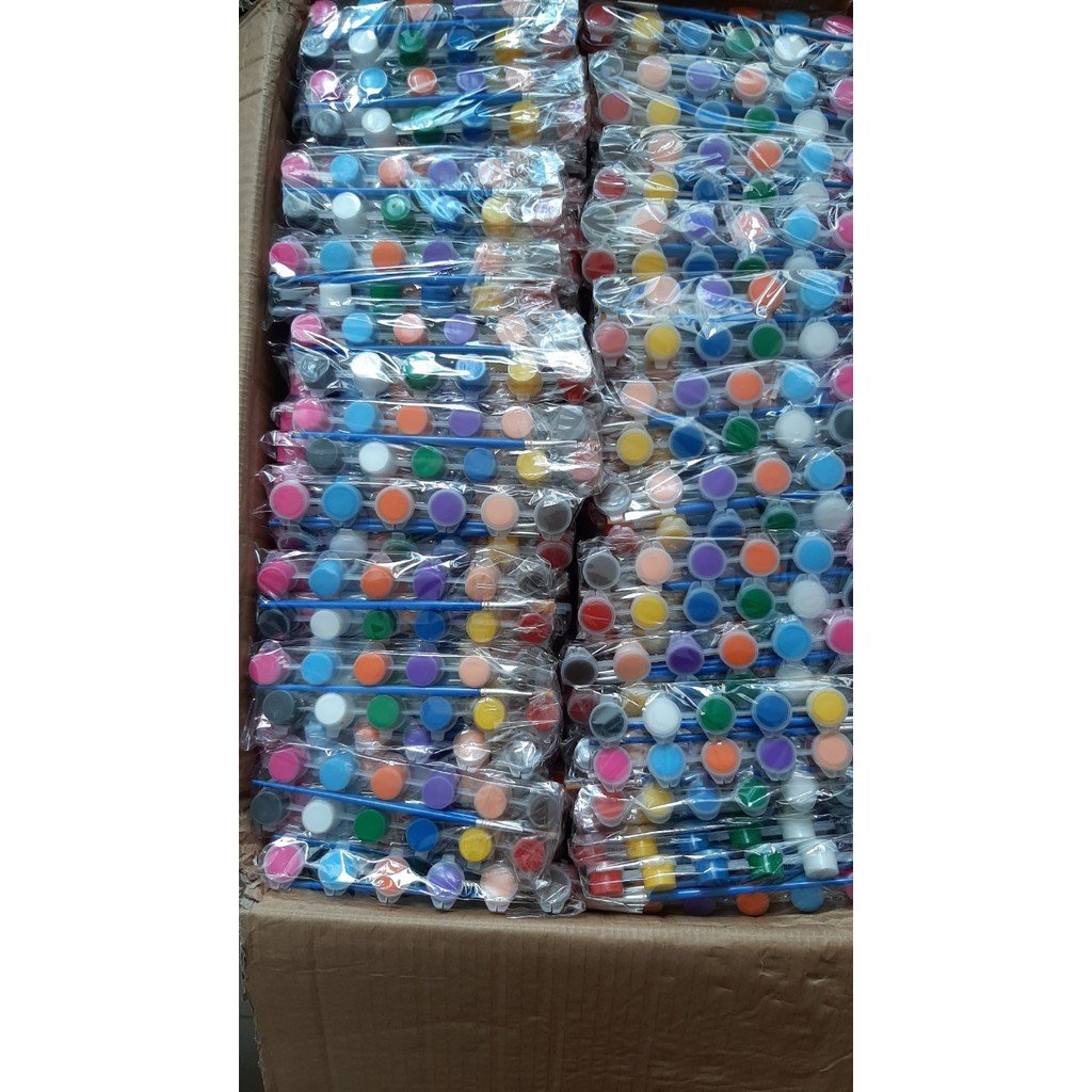 Vỉ 12 màu + 2 cọ vẽ