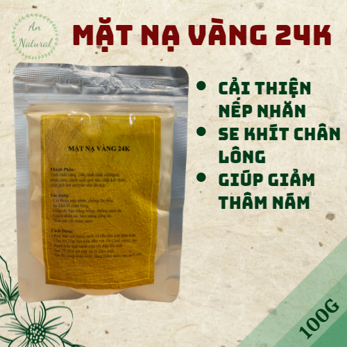 100gr mặt nạ dẻo vàng sâm collagen - an natural