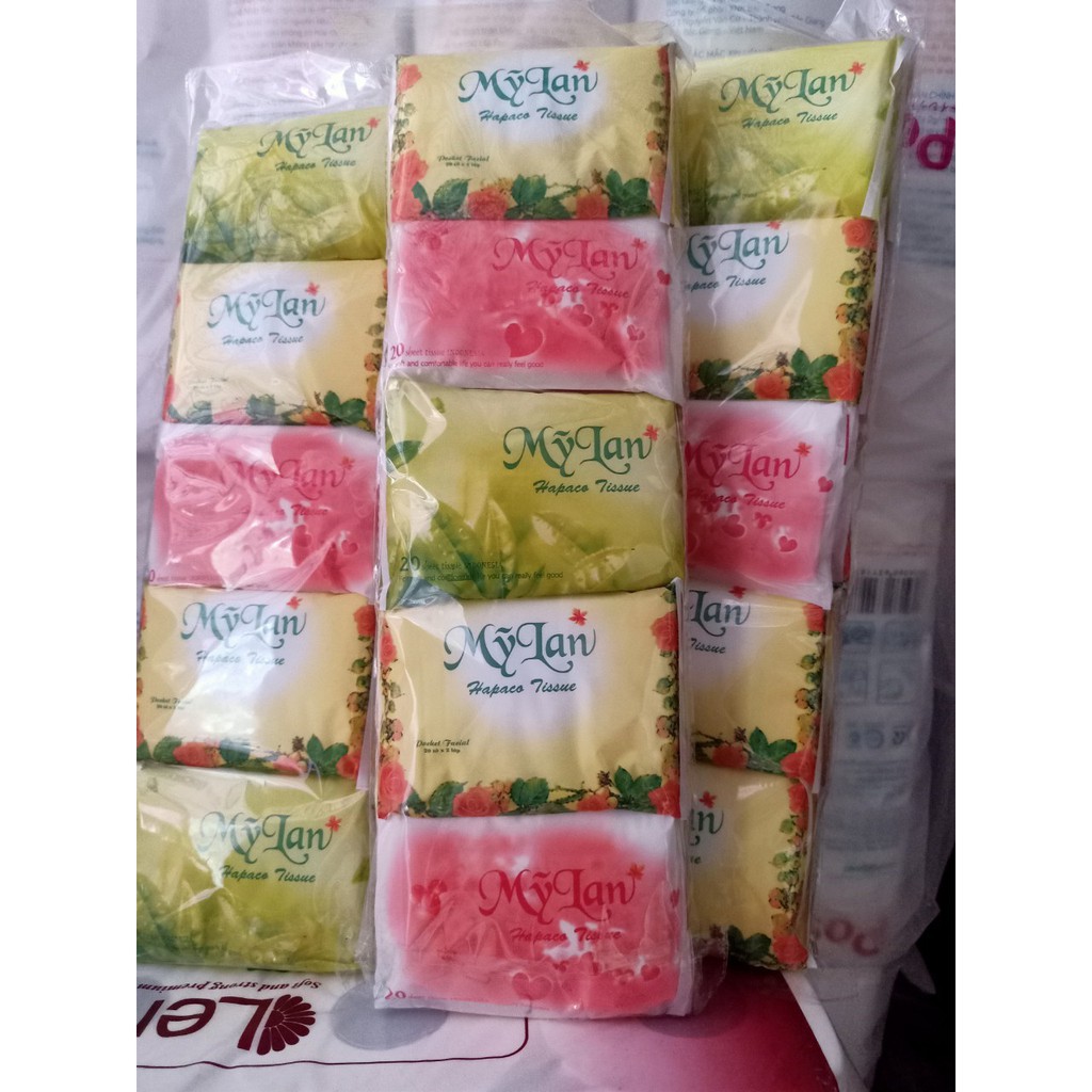 Combo 2 khăn giấy my lan bỏ túi tiện dụng