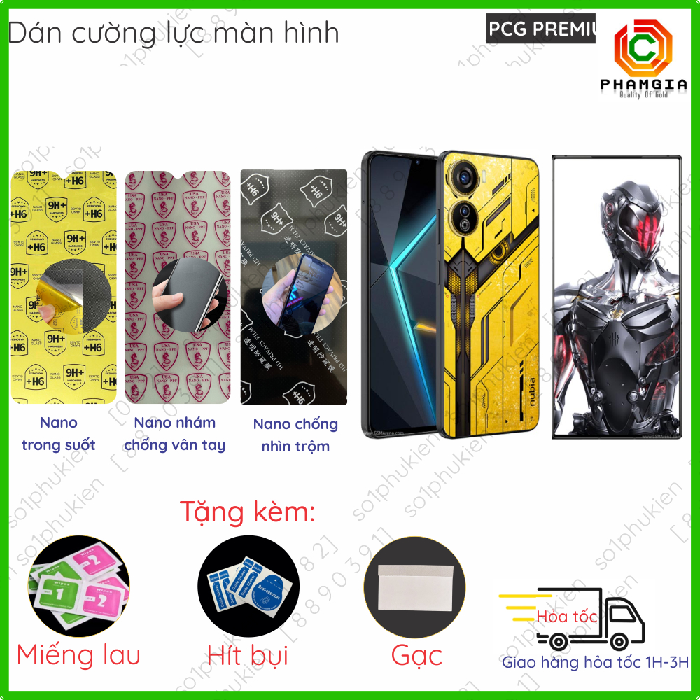 Dán cường lực màn hình ZTE Nubia Neo 5G/ Nubia Neo 2/ Red Magic 8 Pro/ 8S/ 8 Pro+/ 9 Pro/ 9 Pro+ dẻo