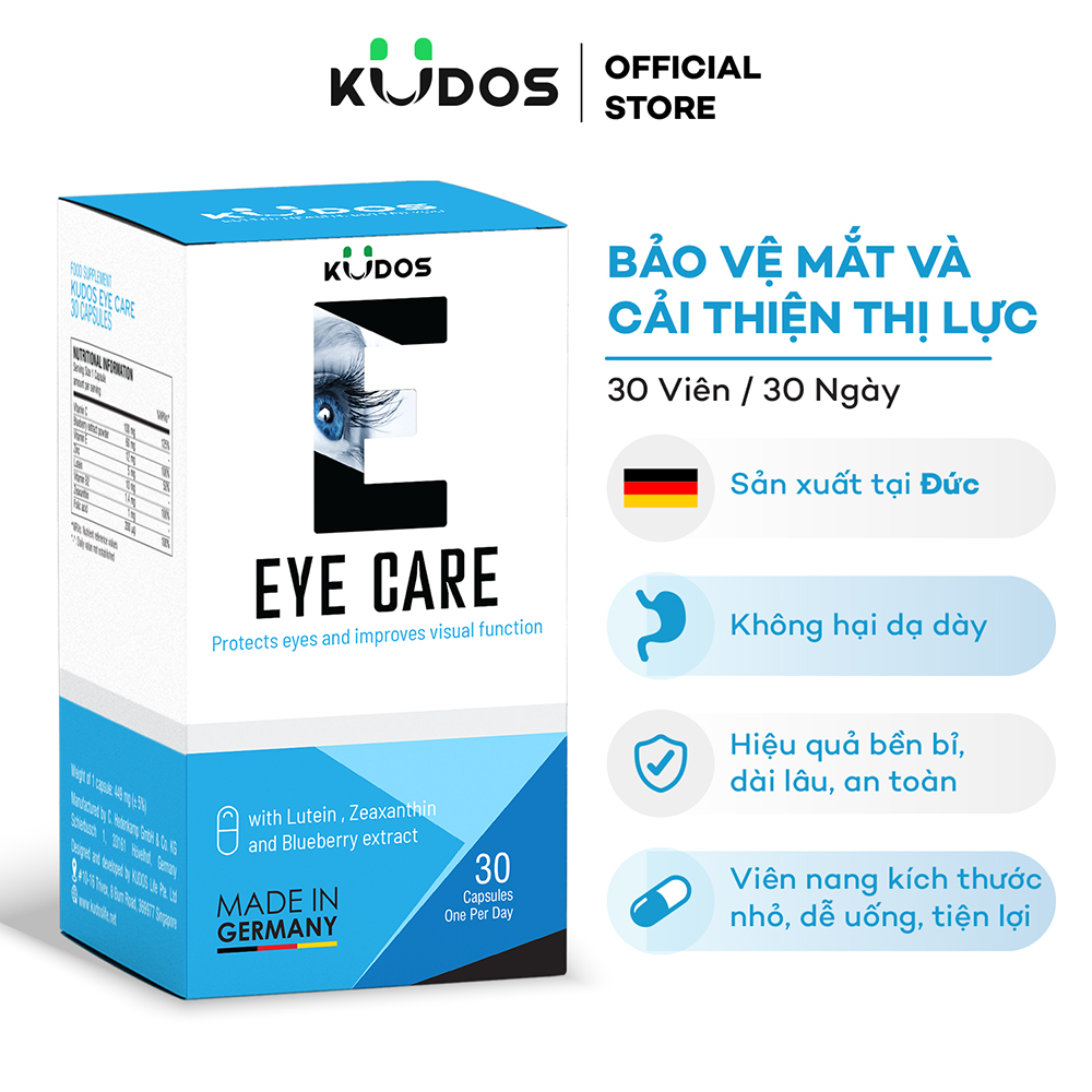 Hỗ trợ mắt Kudos Eye Care (Hộp 30 viên)