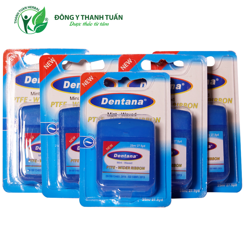 Combo 5 chỉ tơ nha khoa dentana - làm sạch răng hiệu quả, an toàn nhất hiện nay