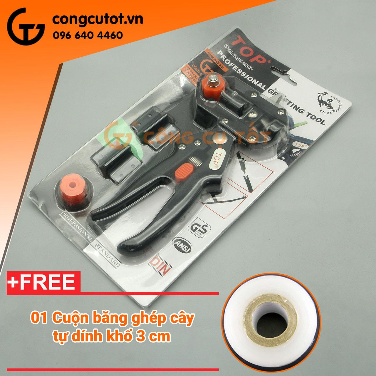 Kéo ghép cành cây top lu-kghc đài loan tặng 01 cuộn băng ghép cây