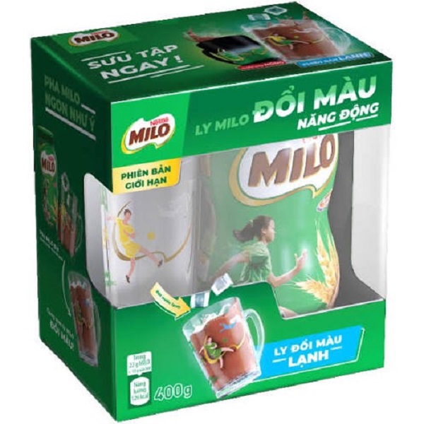 Milo tặng ly đổi màu - hộp milo