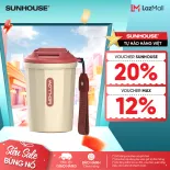 Bình cốc giữ nhiệt Mellow 390ml Sunhouse KS-TU390MW - Inox 304 an toàn - Giữ nhiệt 6-8h - Nắp bật tiện lợi