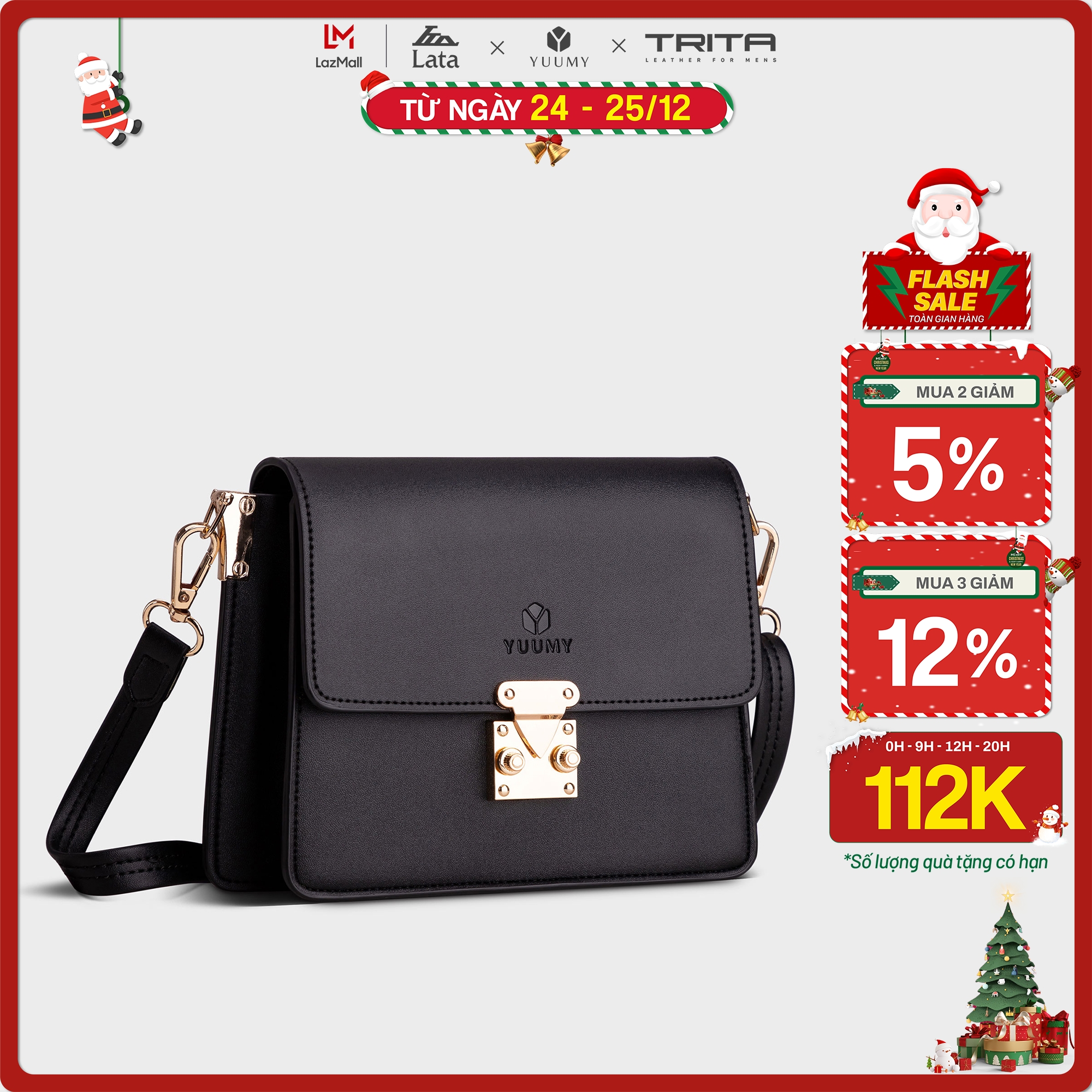 Túi đeo chéo nữ khóa nhấn Yuumy Seasand YN99