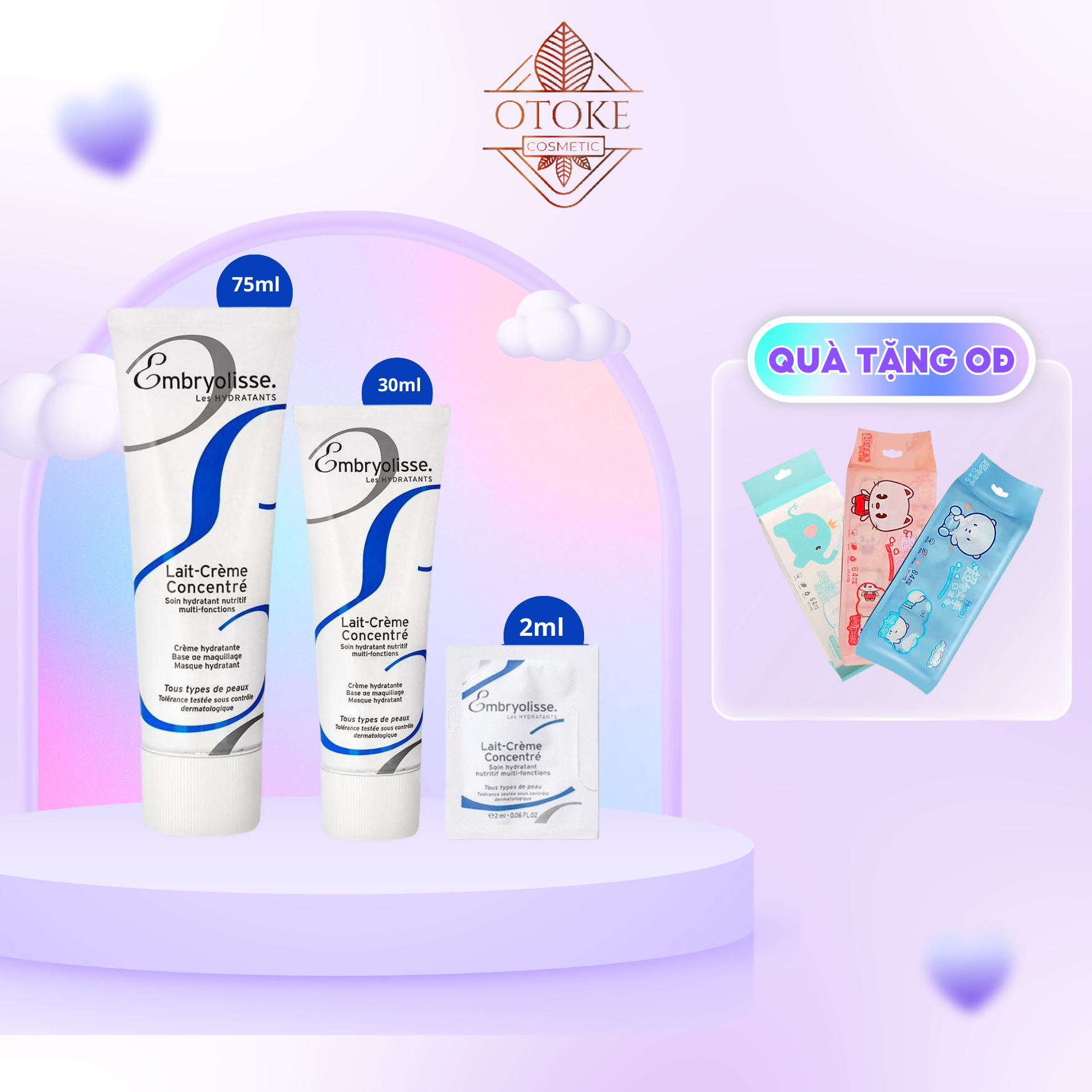 Kem Dưỡng Ẩm Phục Hồi Da Embryolisse Lait Creme Concentre 2ml/ 30ml/ 75ml