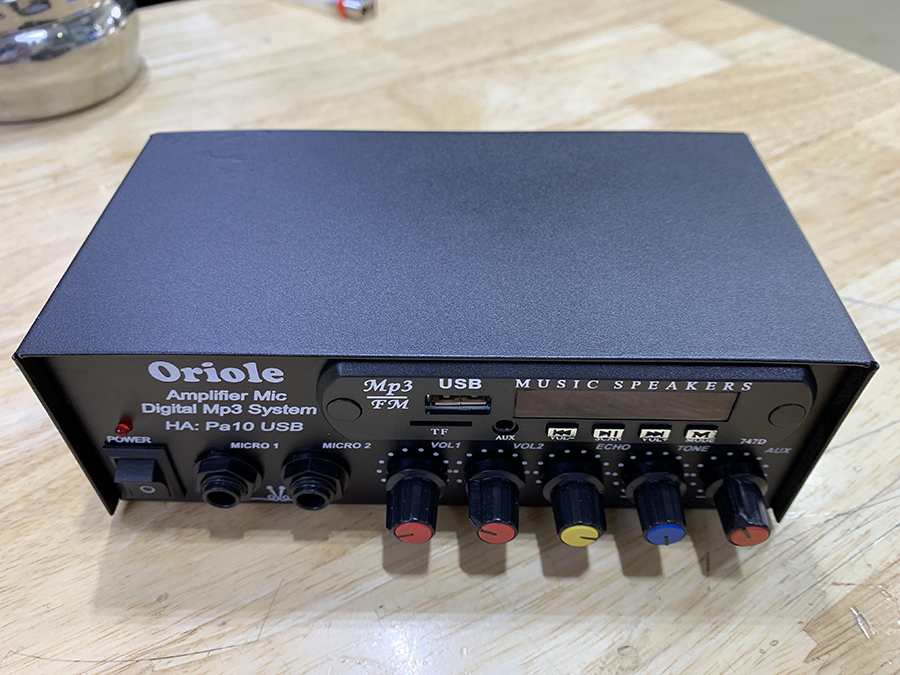 AMPLI MINI ORIOLE PA 10 CÓ USB - có 12V DC - CÓ ECHO