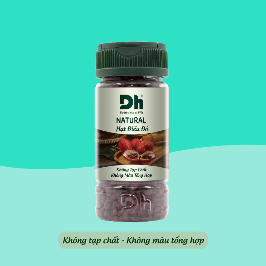 Natural Hạt điều đỏ hũ 50gr, thương hiệu DH Foods