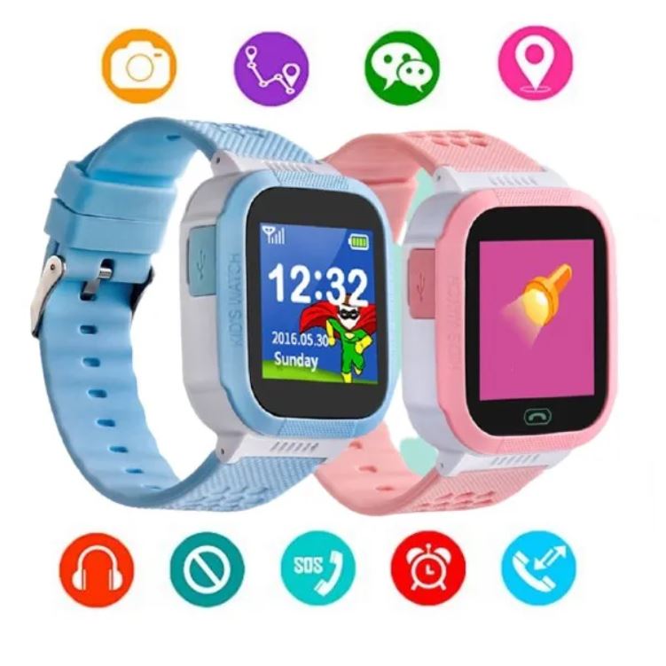 Đồng hồ trẻ em chính hãng Thegioididong Đồng Hồ Thông Minh Q12 SOS Chống Nước IP67 Cho Trẻ Em Và Phụ Kiện