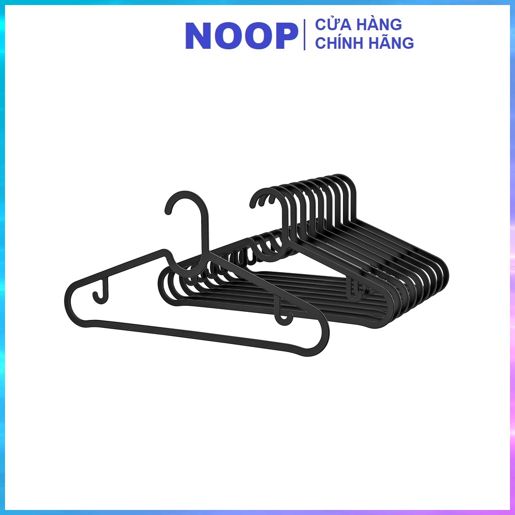 Bộ 10 móc nhựa treo quần áo người lớn tiện dụng Spruttig IKEA