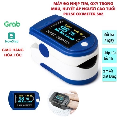 Máy đo nồng độ oxy trong máu và đo nhịp tim , đo trên ngón tay