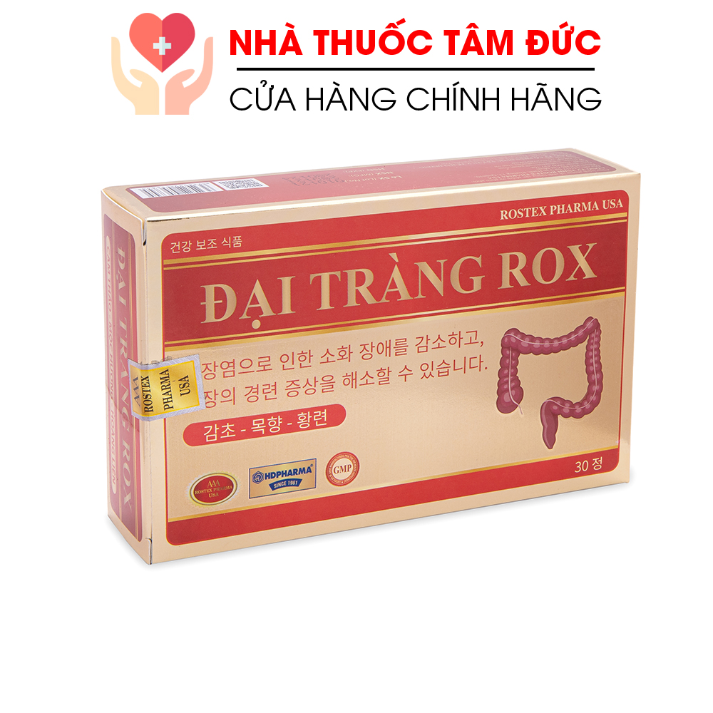 [HCM]Viên uống Đại Tràng Rox giảm viêm co thắt đại tràng giảm rối loạn tiêu hóa - Hộp 30 viên
