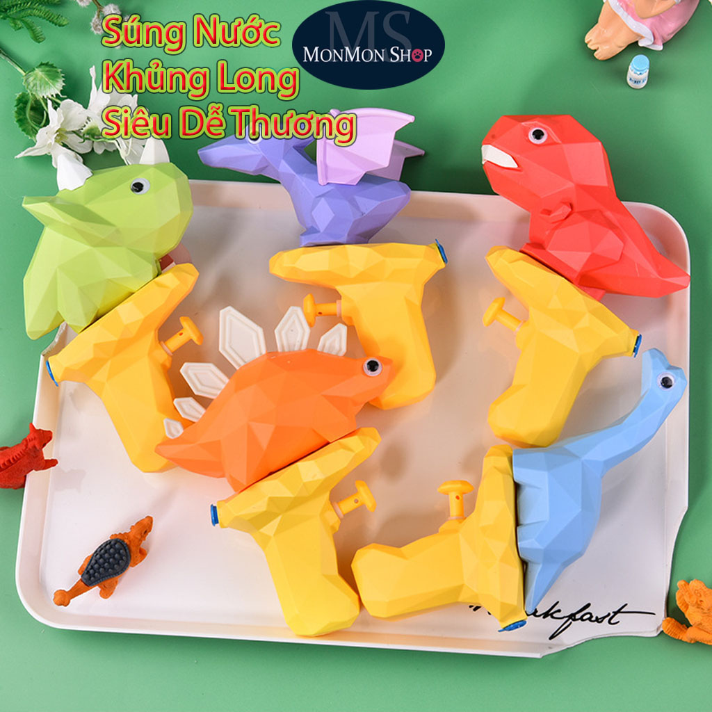 (Đồ chơi trẻ em) Súng Nước Khủng Long/Đồ Chơi Súng Nước bắn nước xa 5m Nhựa ABS an toàn cho bé chất lượng đảm bảo