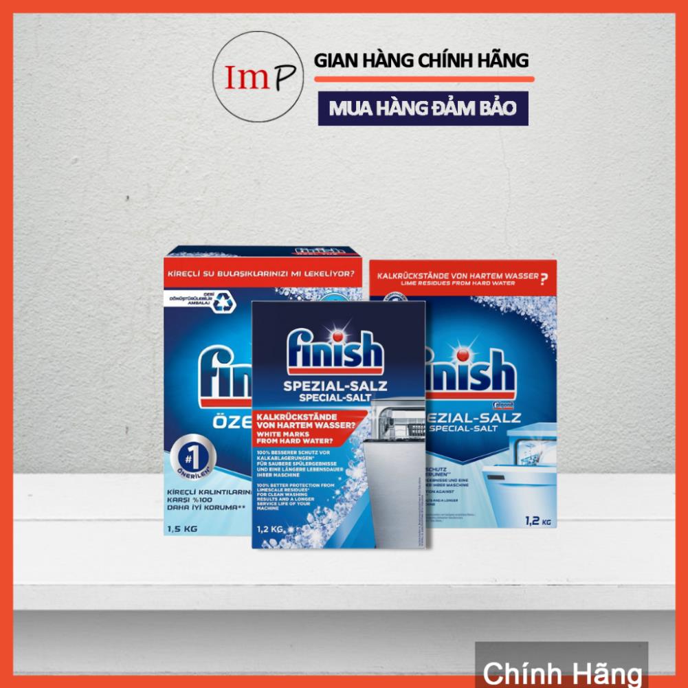 Muối rửa bát làm mềm nước Finish 1.2 kg - 1.5kg dành cho máy rửa chén bát  - ImP