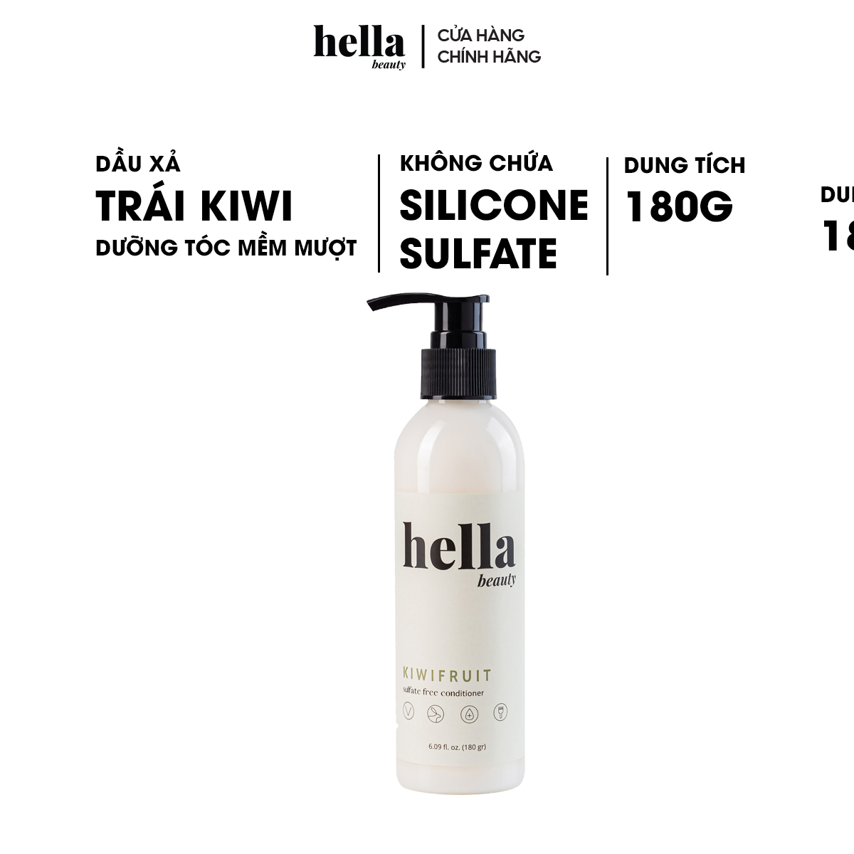 Dầu xả thảo mộc tinh dầu tự nhiên Kiwi Hella Beauty 180g