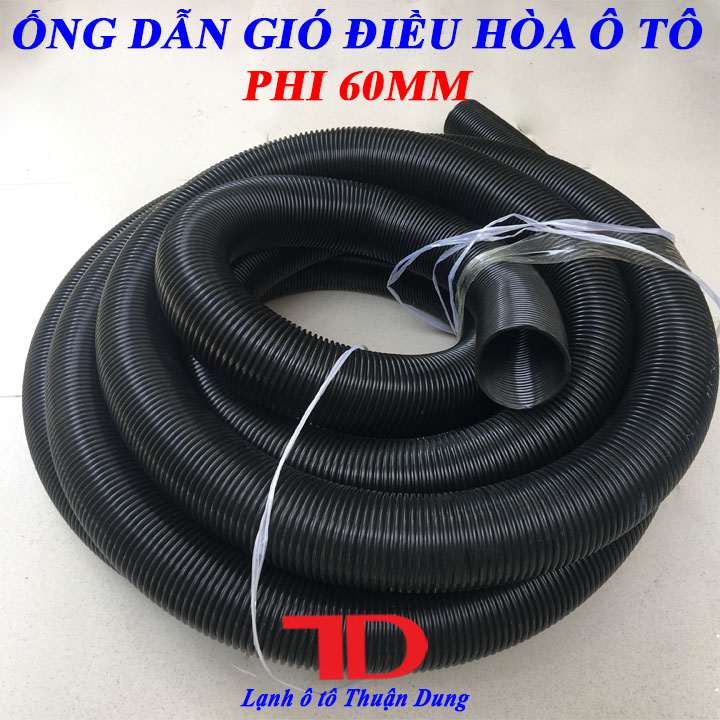 Ống dẫn gió điều hòa ô tô phi 60mm - Vật Tư Điện Lạnh Ô Tô Thuận Dung