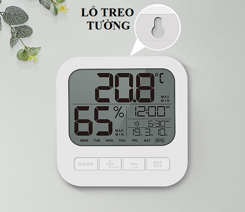 Nhiệt ẩm kế, nhiệt kế phòng điện tử đo độ ẩm, đo nhiệt độ phòng ngủ cho bé