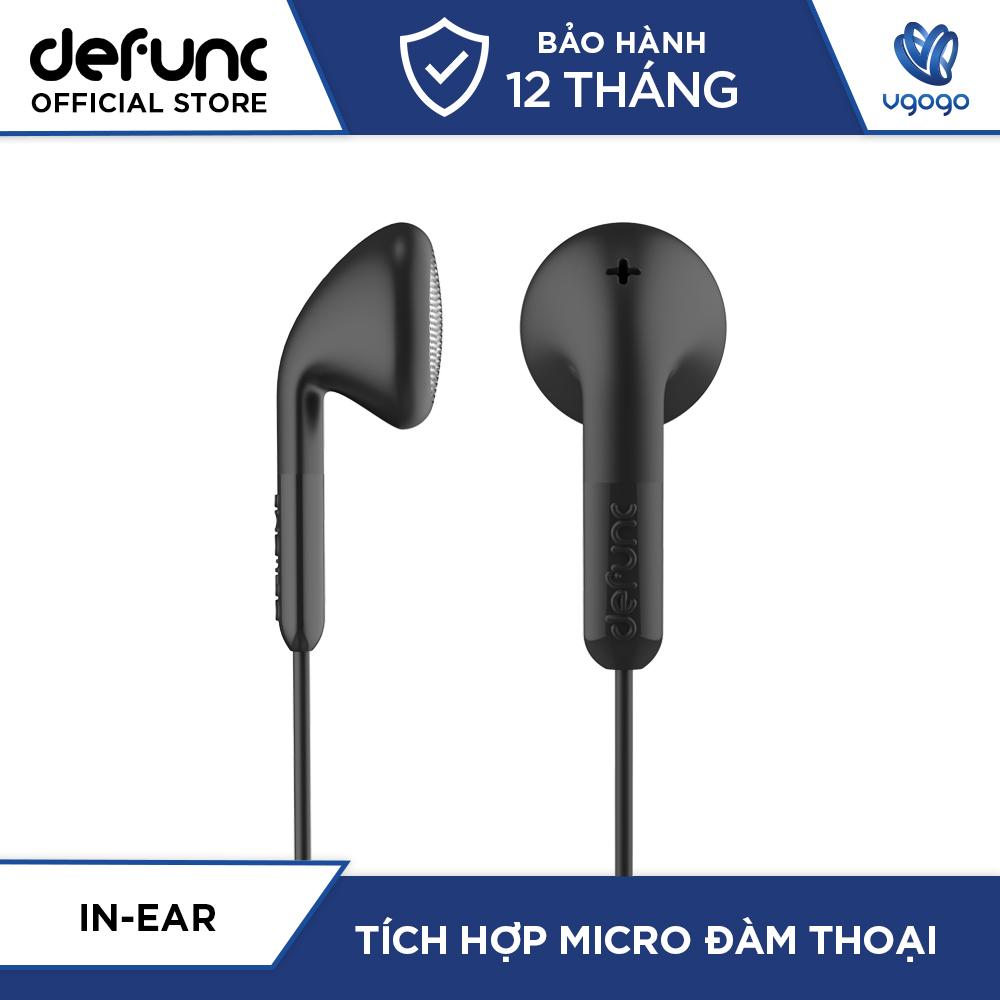 Tai nghe nhét tai đàm thoại defunc basic talk d031 tích hợp mic - chống ồn toàn diện - nhà phân phối chính thức