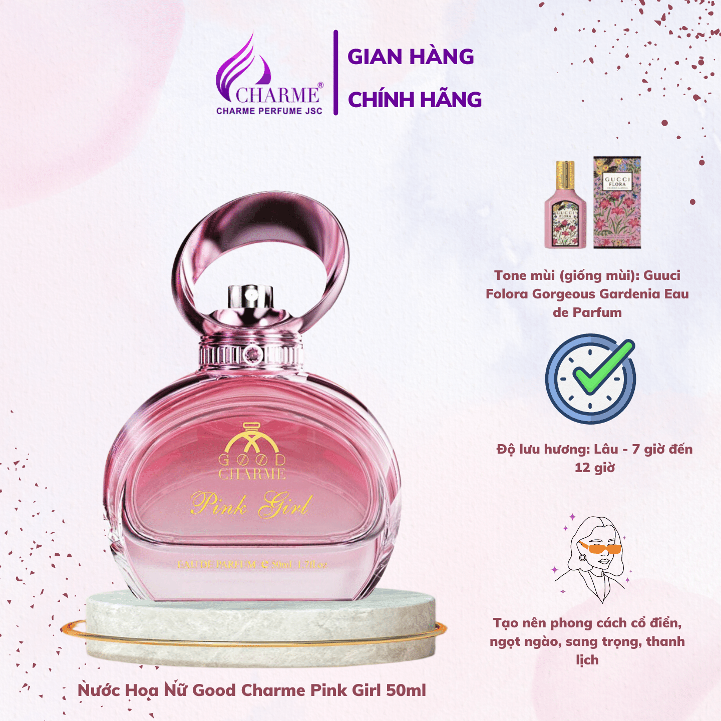  Nước Hoa Nữ Good Charme Pink Girl 50ml 