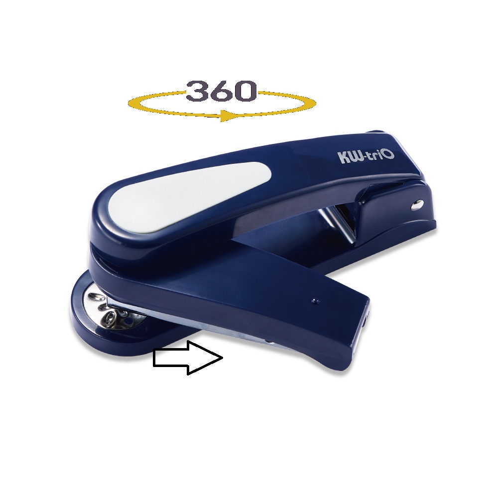 Bấm kim 3 xoay chiều KW TriO 0536R Rotary Stapler, xoay 360 độ