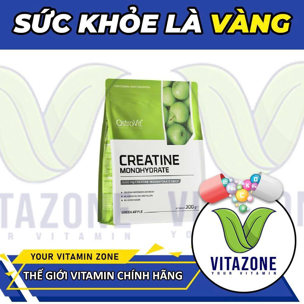 Ostrovit Creatine Monohydrate 300g - Tăng sức mạnh và sức bền ở nam giới