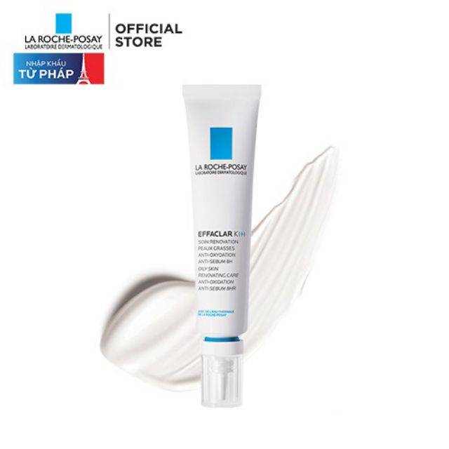 Kem dưỡng giảm mụn đầu đen La roche posay Effaclar K+ 40ml