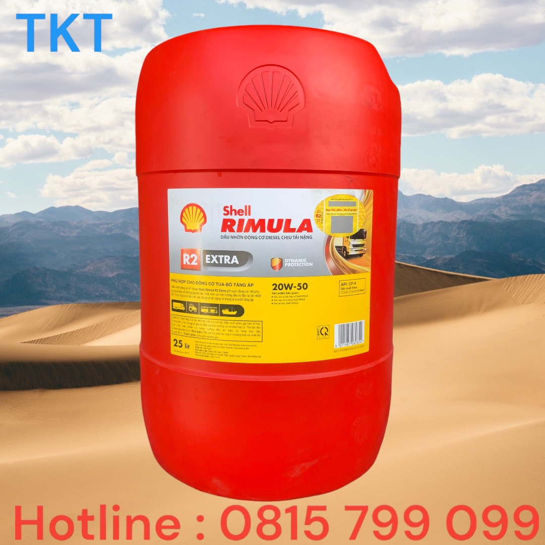Shell rimula r2 extra 20w50 25l