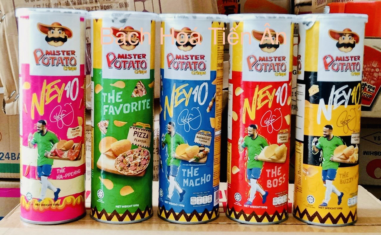 Snack khoai tây Mister Potato lon 100g Malaysia
