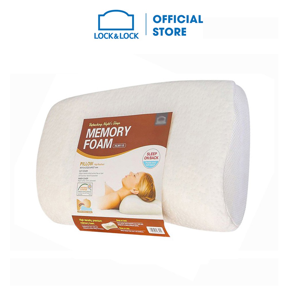 Gối mềm memory foam high resillent lock&lock hlw115