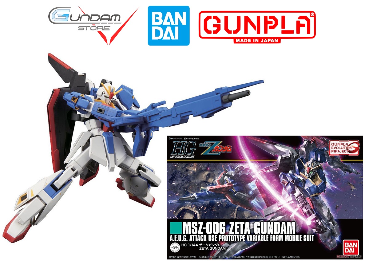 Mô hình hg zeta gundam bandai 1/144 hguc đồ chơi lắp ráp anime nhật
