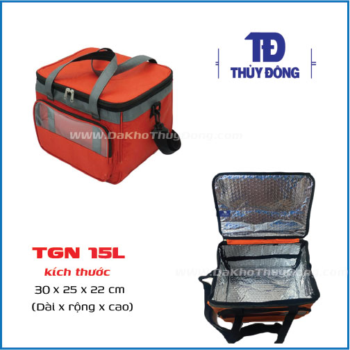 TÚI GIỮ NHIỆT giao hàng 15L-Thủy Đông cho shipper giao trà sữa, hộp cơm, sữa mẹ, bánh, socola , dược phẩm trong quá trình vận chuyển