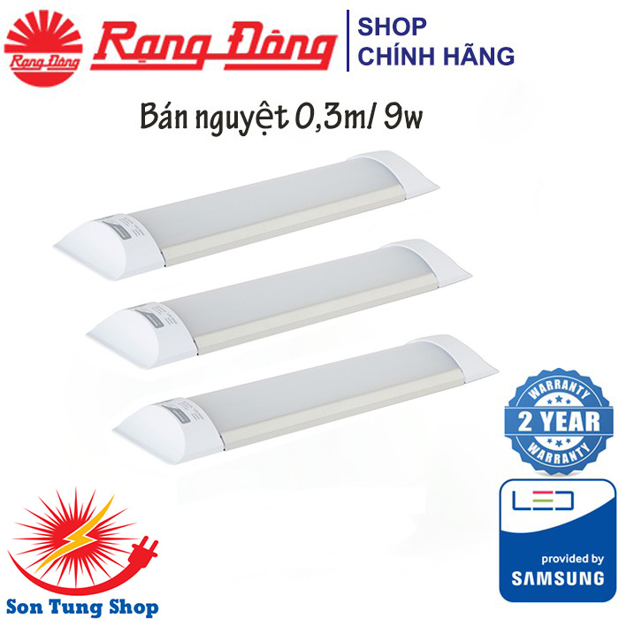 Bộ đèn tuýp LED bán nguyệt Rạng Đông 9W 30 cm , M26L 30/9W (KC Korea)