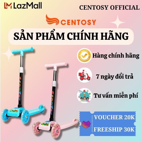 Xe trượt scooter cho bé dưới 30kg - Xe trượt soocter HY01, bánh xe có đèn phát sáng