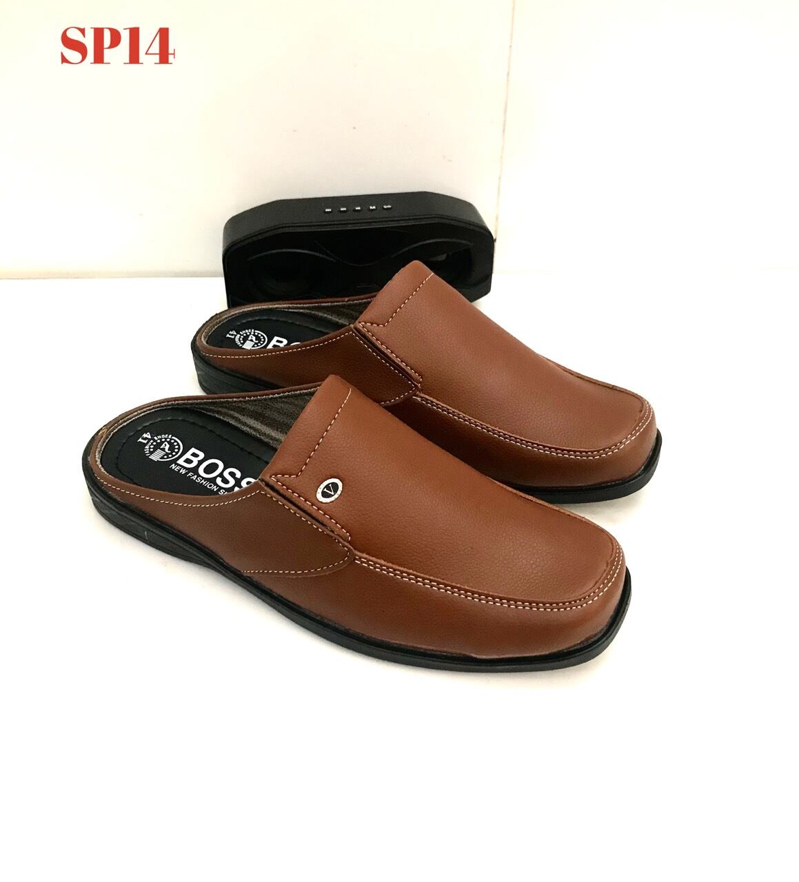 [FreeshipMAX] Giày sapo nam mẫu mới, da mềm, màu vàng bò, size từ 38 - 44 , mã SP14