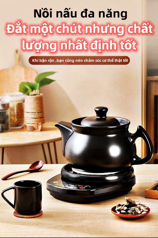 Ấm sắc thuốc kết hợp nồi đa năng có thể sắc thuốc ,nấu canh hoàn toàn tự động được mọi người ưa chuộng hiện nay