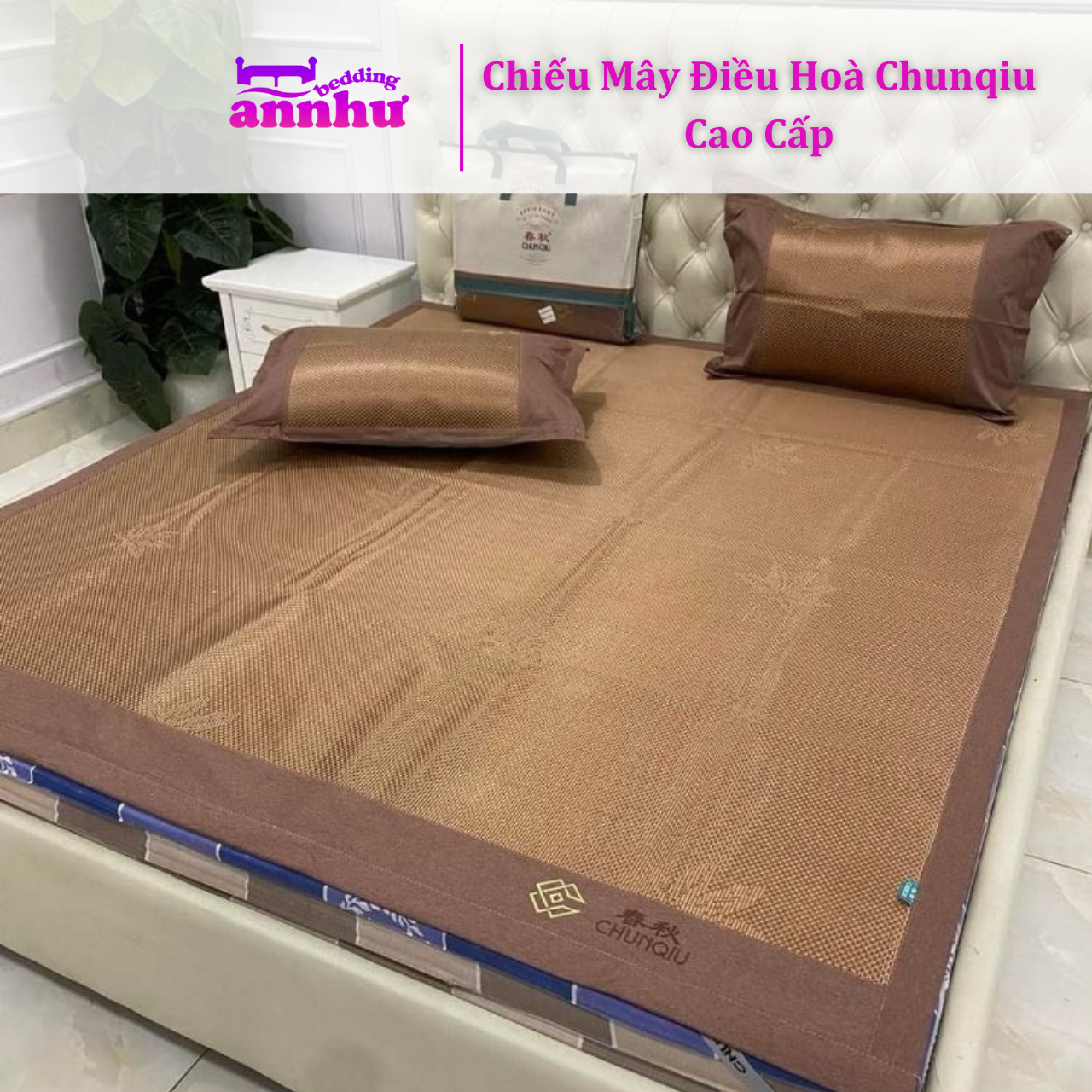 Chiếu mây điều hoà chunqiu cao cấp mát lạnh mùa hè an như bedding