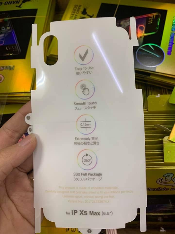 Miếng dán Film PPF Trước và sau cho iPhone 7/8/Plus/X/XS/XS Max