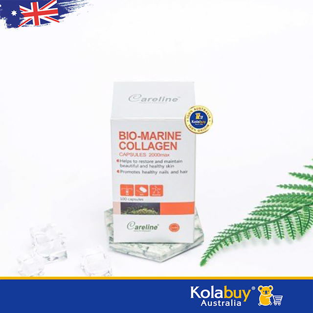 Viên uống Collagen thủy sinh của Úc Careline Bio-Marine Collagen 100 Viên